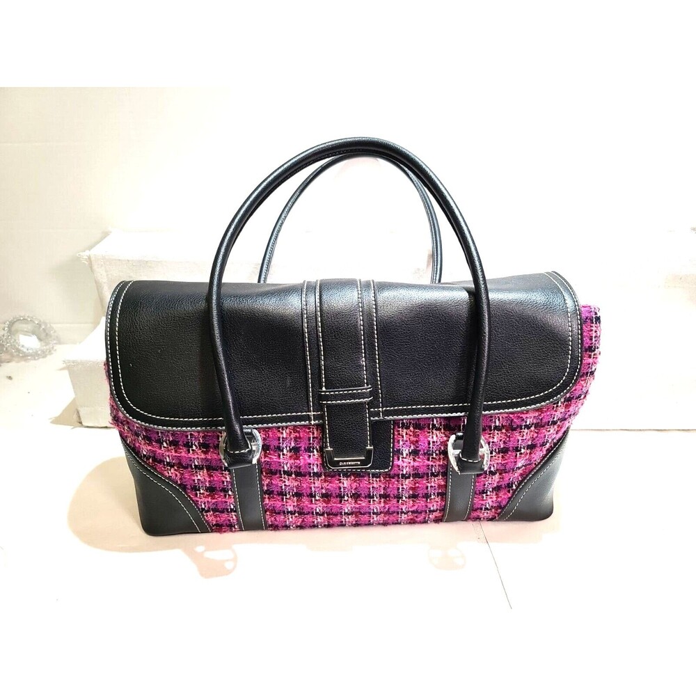 NEW Liz Claiborne Tote Purse Bag Double Strap Purse MCM Tweed Purse
